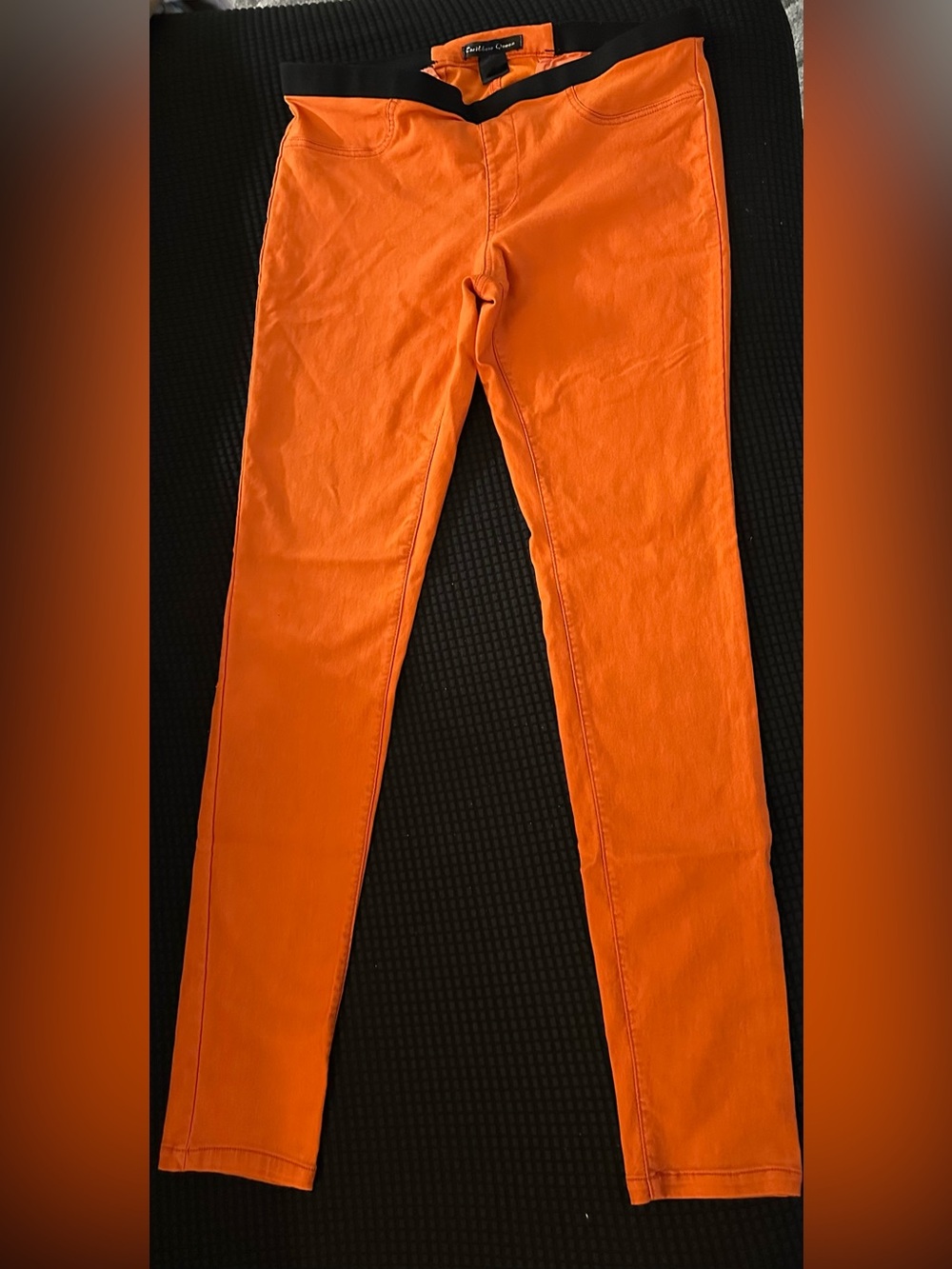 Caribbean Queen Bright Orange Women’s Stretch Jeans/Pedal Pushers/Leggings
